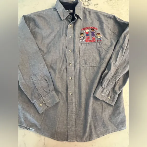 Vintage BAW Athletic Wear XL Embroidered Teacher Kindergartner Long Sleeve Shirt - Image 2