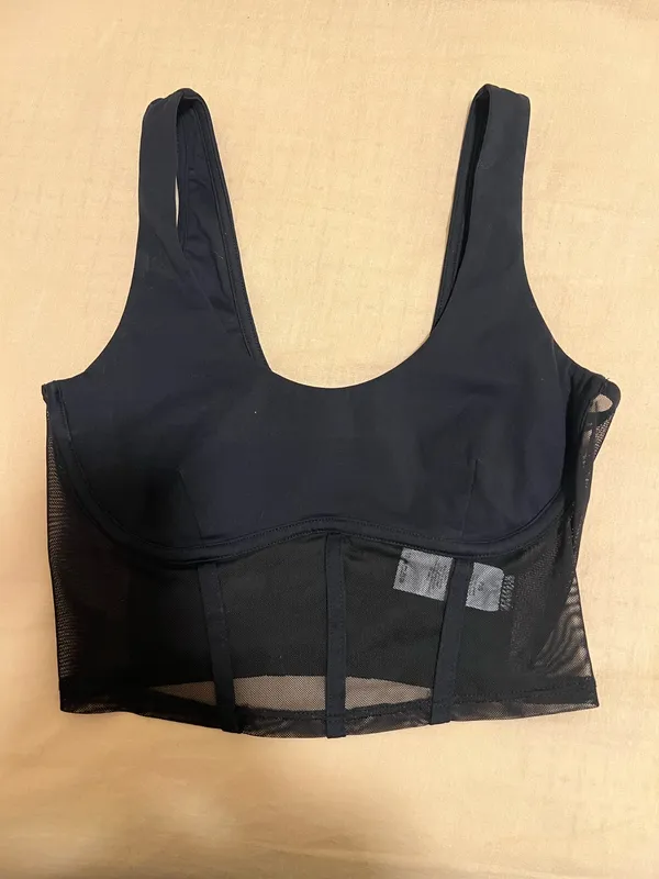 Dynamite black mesh crop top - Image 3