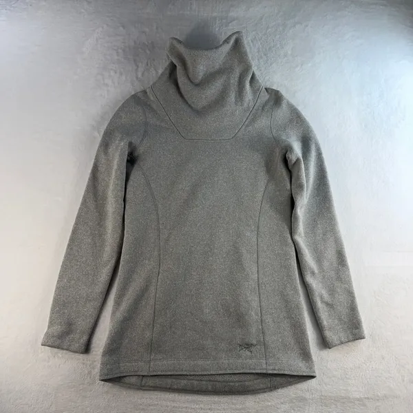 Arc'teryx Sz S Desira Cowl Neck Tunic‎ Sweater Gray Fleece Pullover Outdoor Hike - Image 3