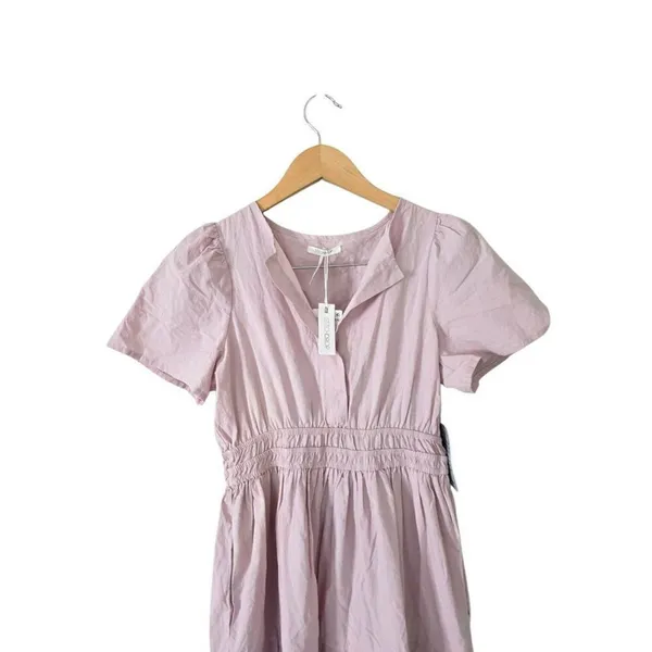 Stitchdrop Cotton Maxi‎ Dress Size Small Pink Elastic Waist Tiered Skirt NEW - Image 5