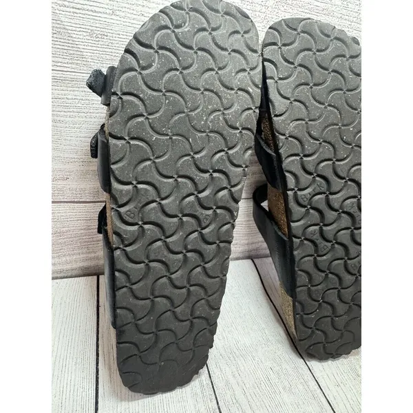 BIRKENSTOCK Franca Triple Strap Slide Sandals EU 42 Black - Image 11