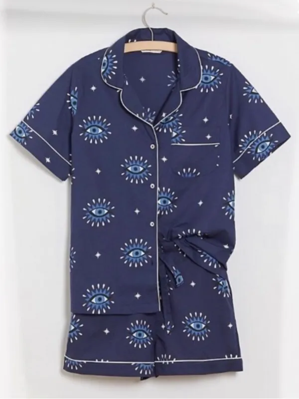 Printfresh Eyes of the World Pajamas Short Sleep Set L - Image 3