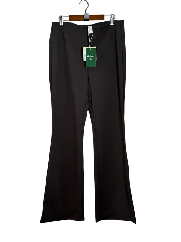 Halara Flex High Waisted Slight Flare Work Pants Brown Size M Office NEW - Image 8