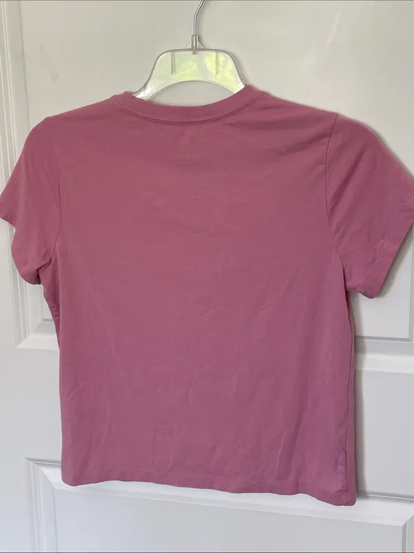 Nike The Nike Tee Pink Modal Blend Baby Tee Large - Image 2