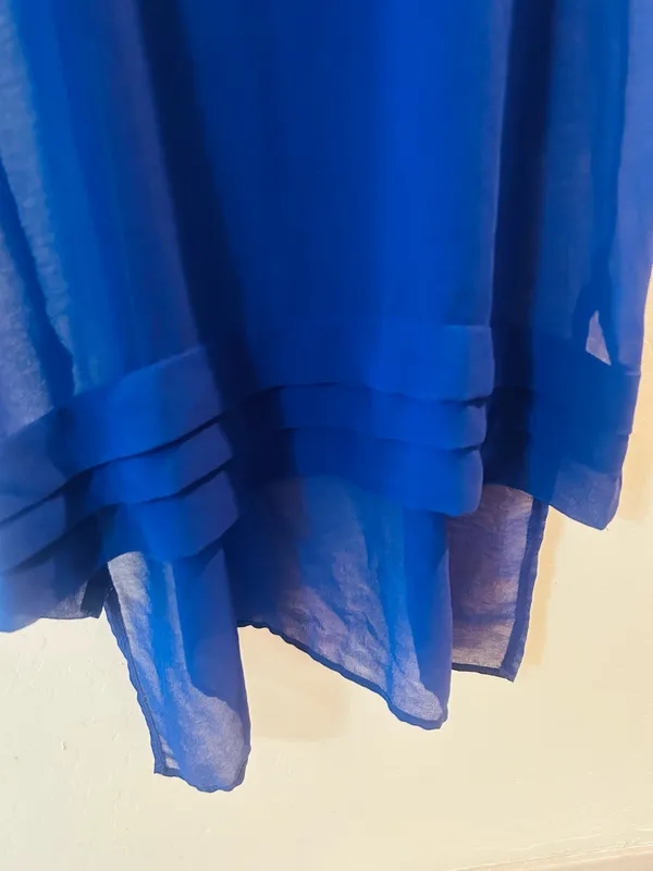 Lush Blue sheer mesh tank top - Image 2