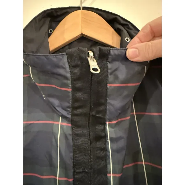 Golfino Women's reversible Quilted Vest Plaid Black 12 Preppy Athleisure Golf - Image 4