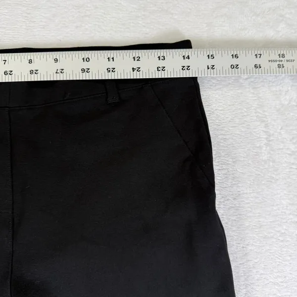 Quince Ultra-Stretch Ponte Straight Leg Pants Black Size Medium - Image 3