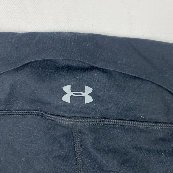 Under Armour Leggings Womens Medium Black‎ Striped Ankle Yoga Running Gym Pants - Image 7