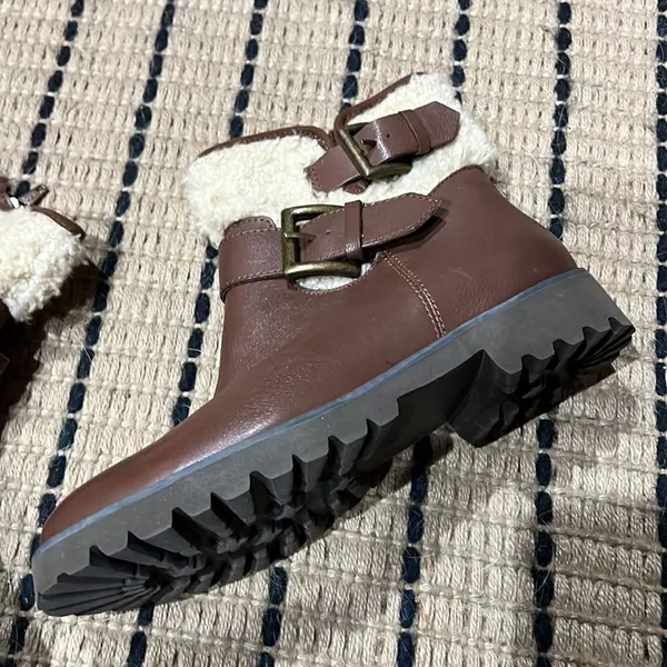Easy Spirit Brower Leather Ankle Boots‎ Fisherman Core D19 - Image 4