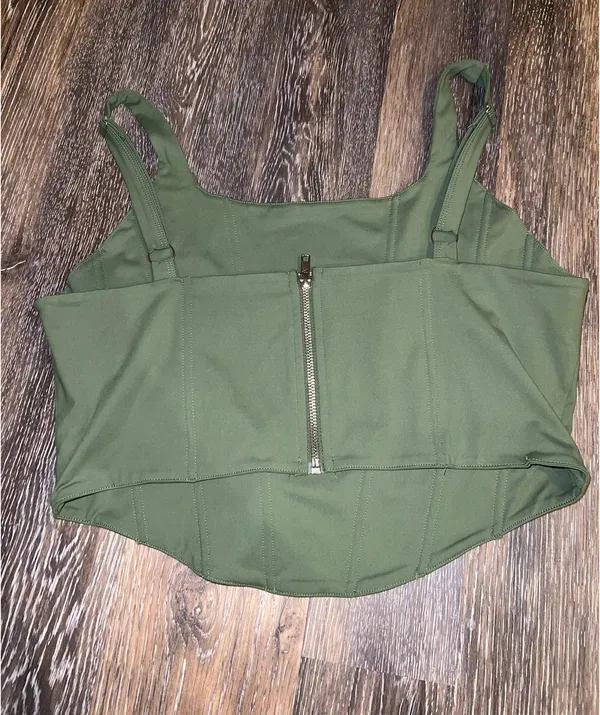 Corset Top Green Size XXL - Image 2