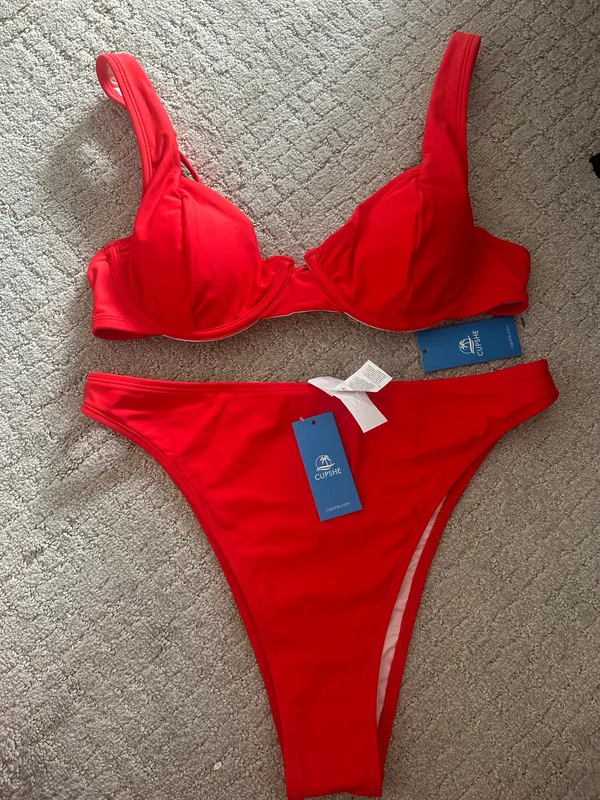 Red Cupshe Bikini Set  - Image 4
