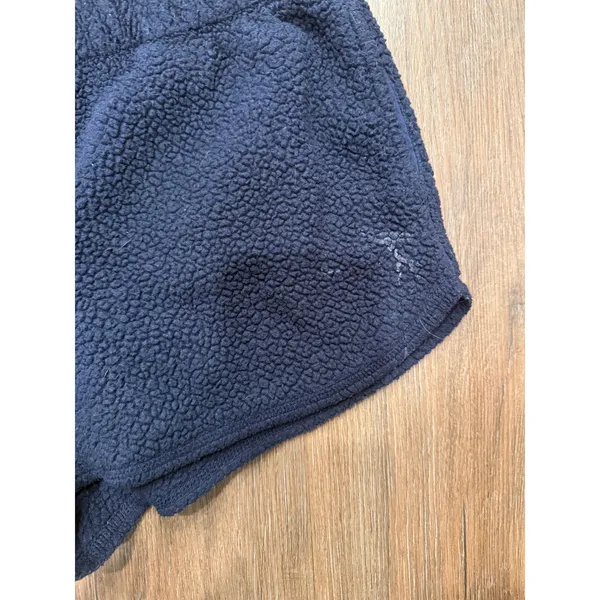 Aerie Navy Blue Sherpa Fleece Lounge Shorts Womens Medium Dolphin Hem Cozy Sleep - Image 3