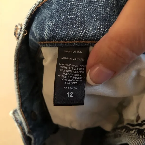Express‎ Distressed Denim Mini Skirt Blue Size 12 - Image 8