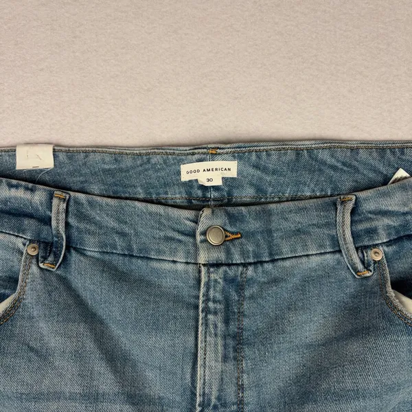 Good American Good Curve Bootcut Jeans Women's 30 Plus Light Wash High Rise NWOT - Image 4