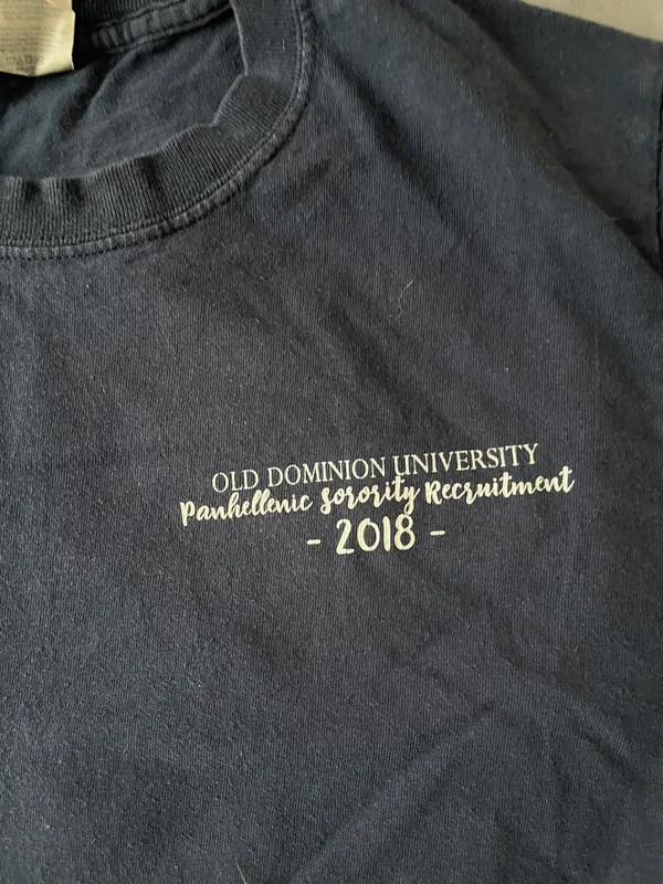 ODU 2018 Panhellenic Sorority Recruitment T-shirt - Image 2