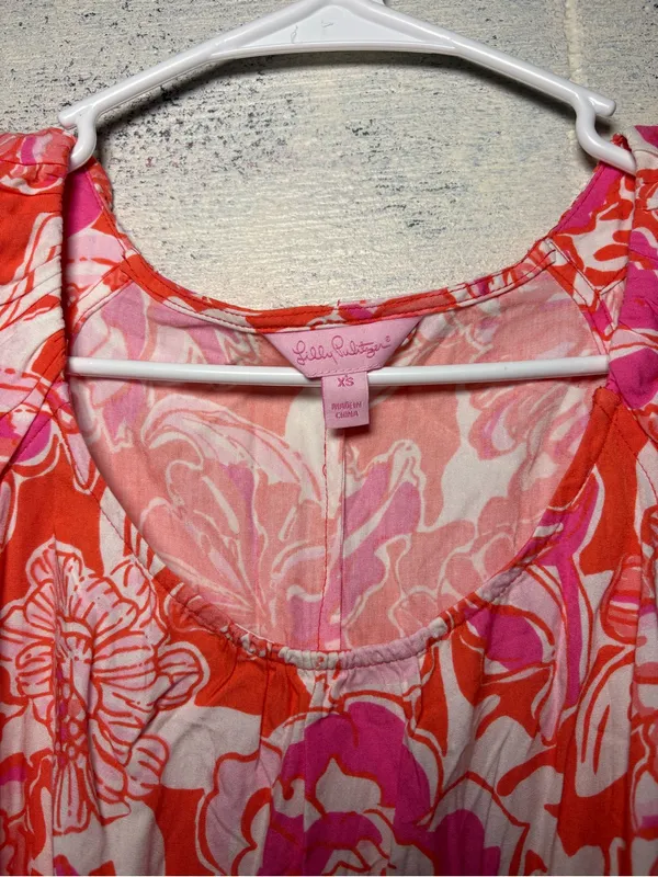 Lilly Pulitzer Maya Dress Tango Orange XS - Image 4