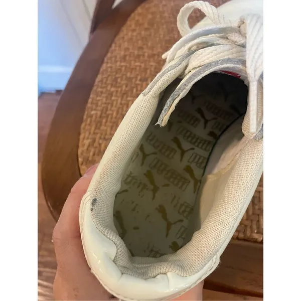 Puma Match leather white sneakers size 7.5 - Image 8