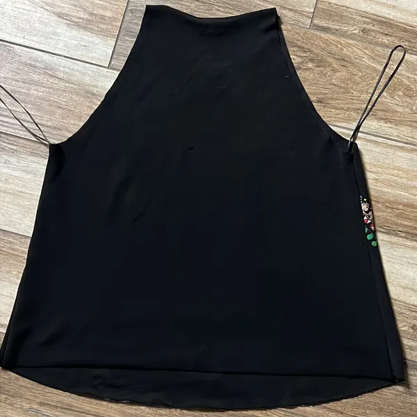 Zara black patterned tank - Image 4