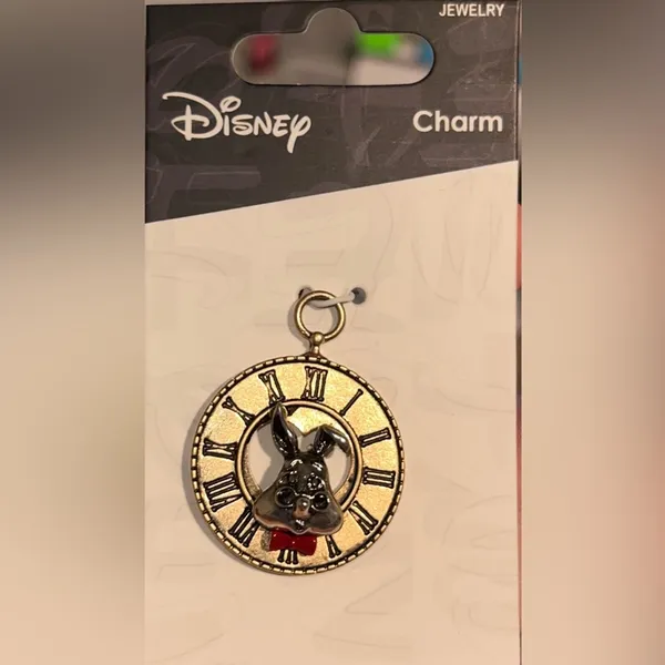 NWT / NIP Disney “The White Rabbit” from Alice in Wonderland Jewelry Charm - Image 3