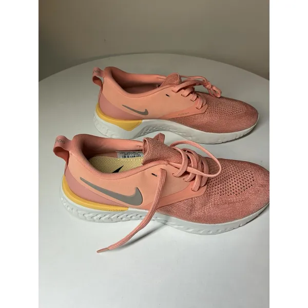 pink quartz Nike Odyssey React Flyknit 2 running shoes Size 7.5 Hiking Outdoors - Image 6