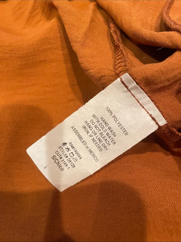 See You Monday Women’s Spaghetti Strap Ruched Front Midi Dress - Rusty Orange small new - Image 5