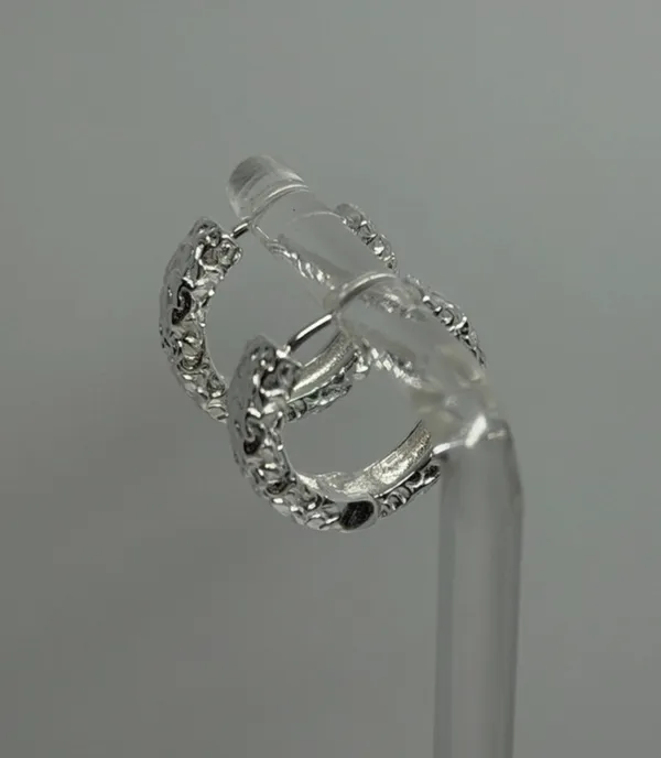925 Sterling Silver Earrings Hoop - Image 4