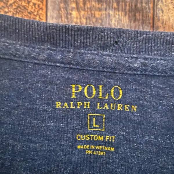 Polo Ralph Lauren Classic Navy Blue Long Sleeve rr - Image 7
