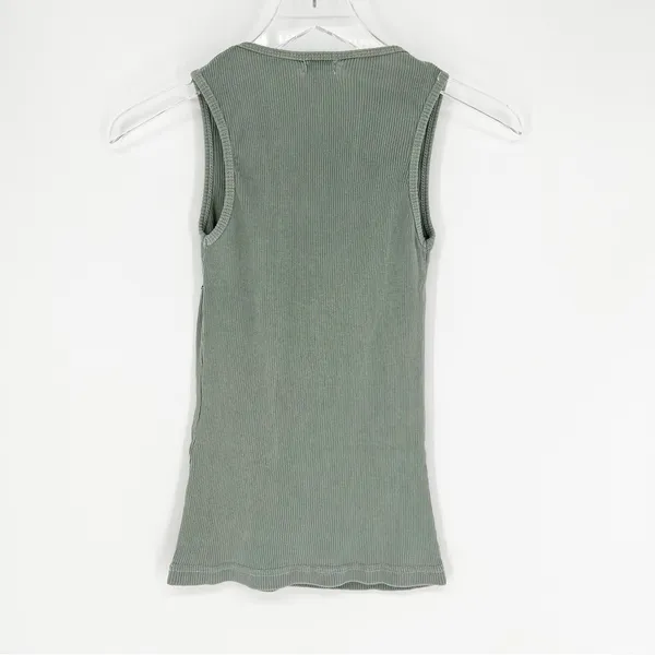 Basix Biketoberfest Ribbed Pullover Tank Top Women's‎ Size XS Green Bikercore - Image 3
