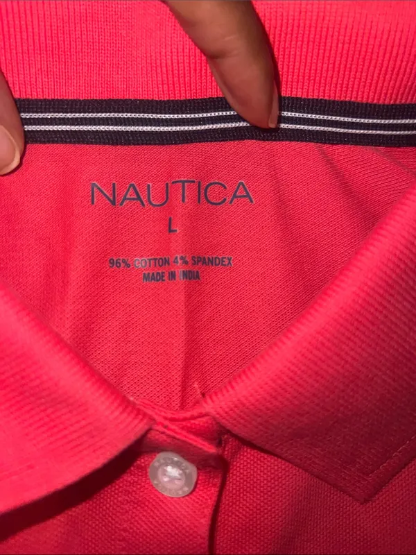 NWT Nautica Pink short-sleeve polo dress Size Large - Image 3