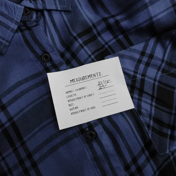 NWT!! WEWOREWHAT Boyfriend Shirt Plaid Navy Blue Collared Oversized Small Medium - Image 14