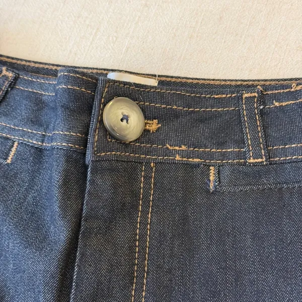 Maeve Ettie High-Rise Crop Wide-Leg Jeans Women 29T Dark Wash Indigo NWOT - Image 4