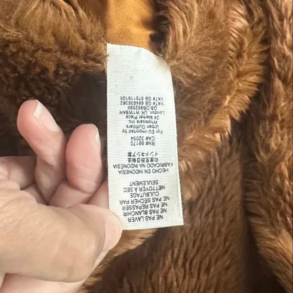 Free People Women's Faux Fur Mena Coat Boho Romantic Timeless Classic - Image 7