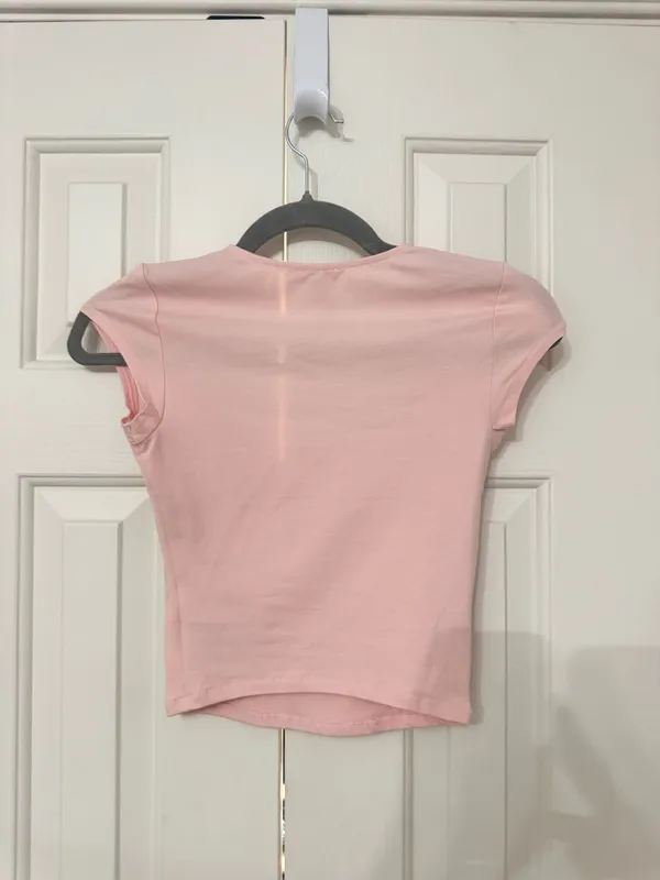 Garage Pink Square Neck Top - Image 2