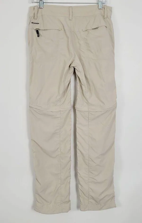 Columbia Khaki Nylon Convertible Rip Stop Outdoor Hiking Tactical Pants - Image 5