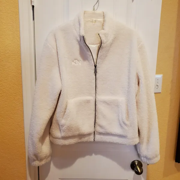 Klassy Network Teddy Jacket White Small - Image 2