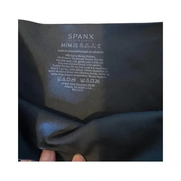Spanx Look at Me Now Seamless Leggings‎ Black Camo High Rise Womens Medium M - Image 2