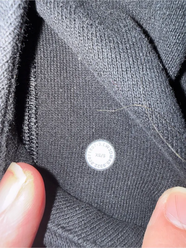 Lululemon Scuba Oversized 1/2 Zip Hoodie Black XS/S - Image 3