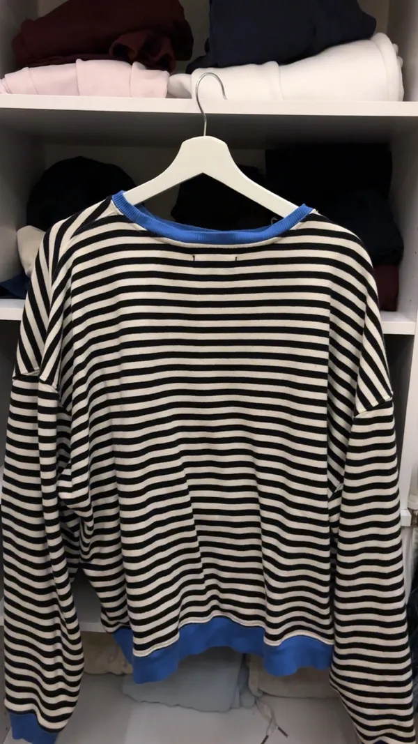 Free People striped long sleeve shirt in a small - Image 3
