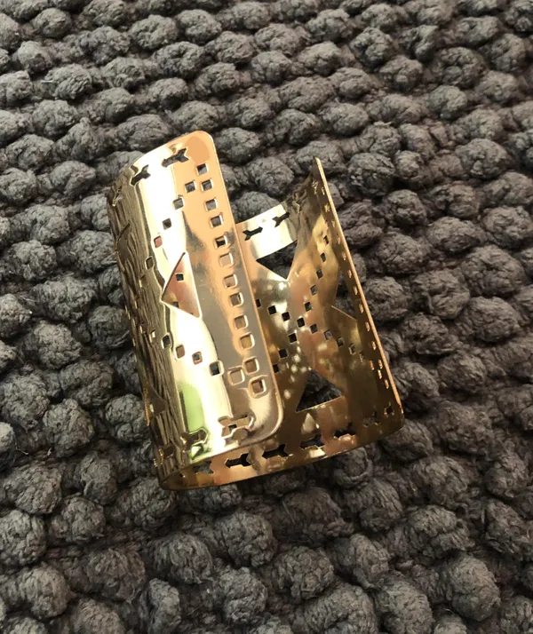 Gold Arm Wrist Bracelet Cuff Jewelry Accessory - Image 2