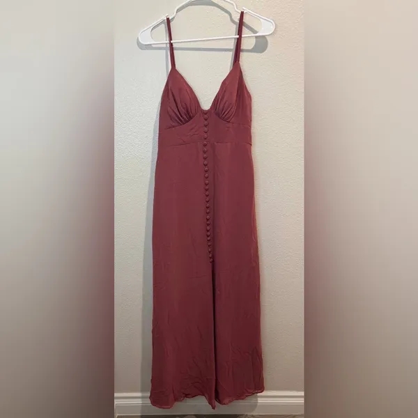 Azazie Women’s Alaya Ready to Ship Dusk Bridesmaid Dresses Size 6 in Desert Rose - Image 2