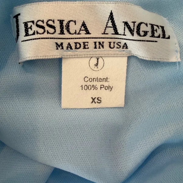 Jessica Angel Open Back Evening Gown Style 636 Sky Blue Size XS NWT - Image 4