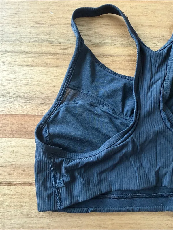 Lululemon Black Ribbed bra - Image 2