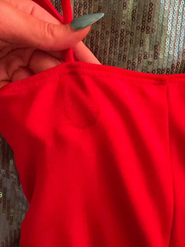 Blue blush red mini dress - Image 5