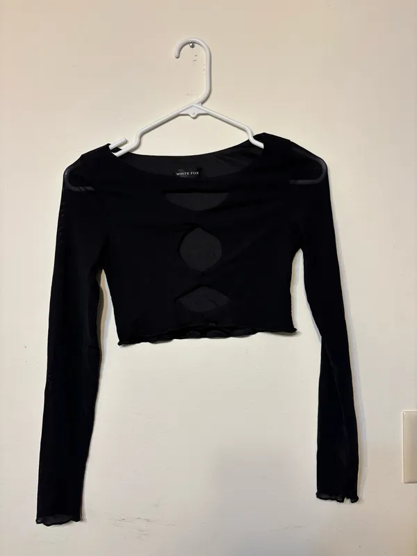 White Fox Boutique Real Things Long Sleeve Crop Top - Image 4