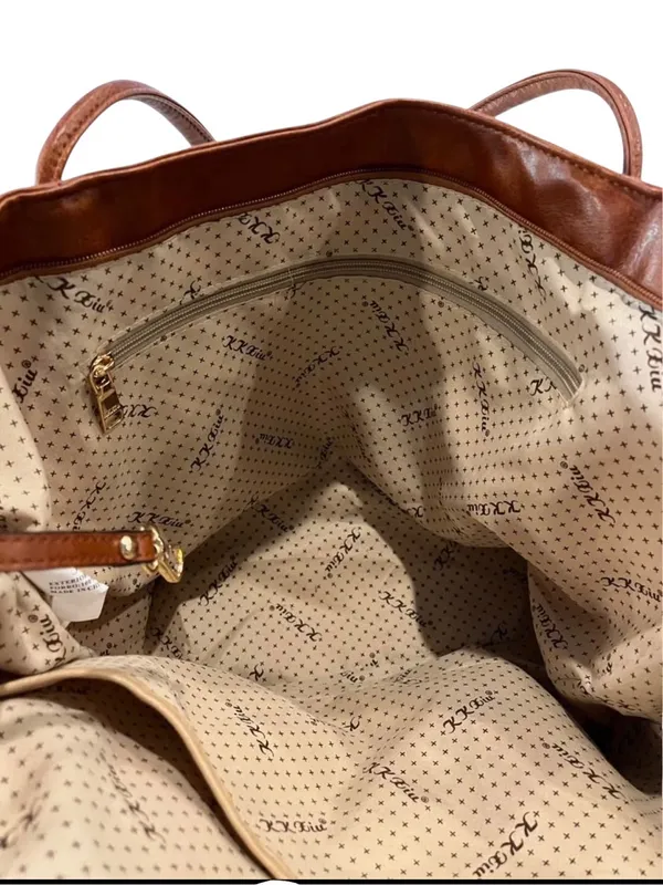 Classic Brown Vegan Leather Tote Bag – Timeless Everyday Carry - Image 8
