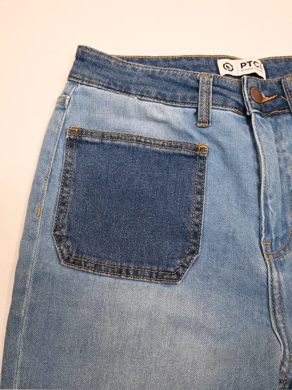 PTCL Ethical Clothing Women's 29 Two Tone Flare Jean - Image 6