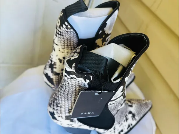 Zara trafaluc snake print western cowboy boots - Image 9
