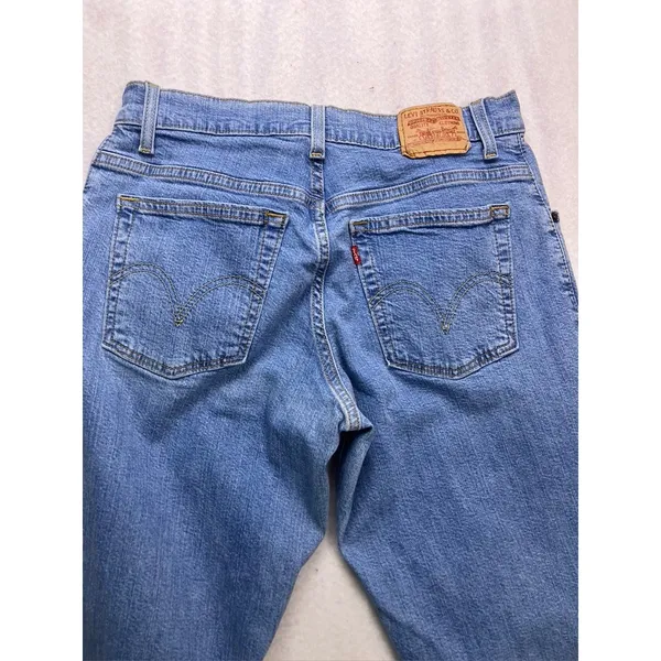 Levi 550 Jeans Womens‎ 10L Blue Relaxed Boot Cut Stretch Denim Pants - Image 9