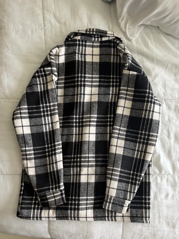 Plaid Sherpa Jacket Multiple - Image 3