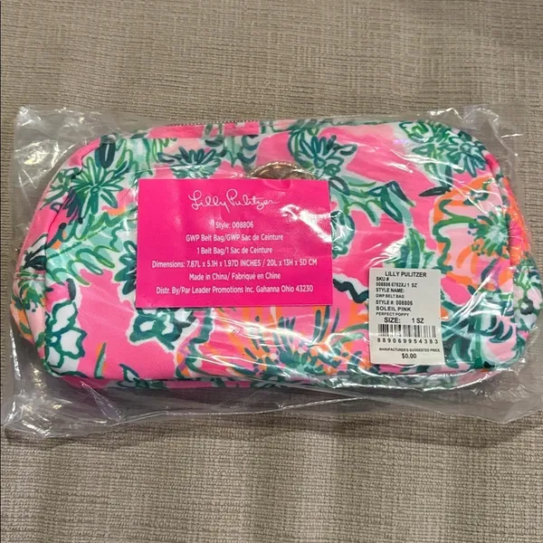 Lilly Pulitzer belt bag NEW Soleil Pink Perfect Poppy - Image 3